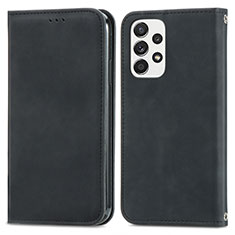 Funda de Cuero Cartera con Soporte Carcasa S04D para Samsung Galaxy A53 5G Negro