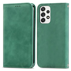 Funda de Cuero Cartera con Soporte Carcasa S04D para Samsung Galaxy A53 5G Verde