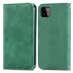 Funda de Cuero Cartera con Soporte Carcasa S04D para Samsung Galaxy F42 5G Verde