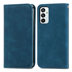 Funda de Cuero Cartera con Soporte Carcasa S04D para Samsung Galaxy M23 5G Azul