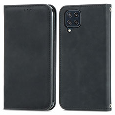 Funda de Cuero Cartera con Soporte Carcasa S04D para Samsung Galaxy M32 4G Negro