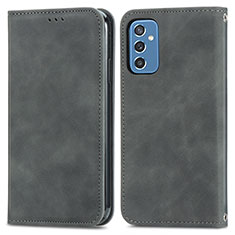 Funda de Cuero Cartera con Soporte Carcasa S04D para Samsung Galaxy M52 5G Gris