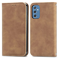 Funda de Cuero Cartera con Soporte Carcasa S04D para Samsung Galaxy M52 5G Marron