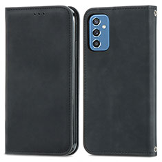 Funda de Cuero Cartera con Soporte Carcasa S04D para Samsung Galaxy M52 5G Negro