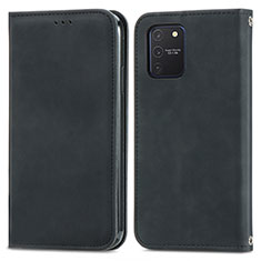 Funda de Cuero Cartera con Soporte Carcasa S04D para Samsung Galaxy M80S Negro