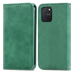 Funda de Cuero Cartera con Soporte Carcasa S04D para Samsung Galaxy S10 Lite Verde