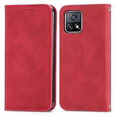 Funda de Cuero Cartera con Soporte Carcasa S04D para Vivo Y54s 5G Rojo