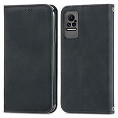 Funda de Cuero Cartera con Soporte Carcasa S04D para Xiaomi Civi 1S 5G Negro