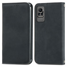 Funda de Cuero Cartera con Soporte Carcasa S04D para Xiaomi Civi 5G Negro