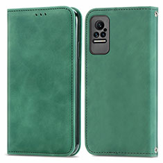 Funda de Cuero Cartera con Soporte Carcasa S04D para Xiaomi Civi 5G Verde