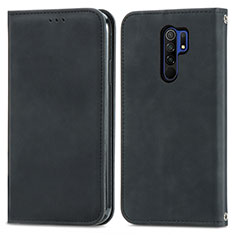 Funda de Cuero Cartera con Soporte Carcasa S04D para Xiaomi Poco M2 Negro