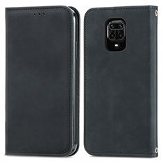 Funda de Cuero Cartera con Soporte Carcasa S04D para Xiaomi Poco M2 Pro Negro