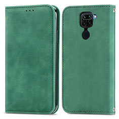 Funda de Cuero Cartera con Soporte Carcasa S04D para Xiaomi Redmi 10X 4G Verde