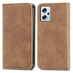 Funda de Cuero Cartera con Soporte Carcasa S04D para Xiaomi Redmi K50i 5G Marron