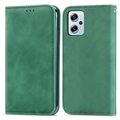 Funda de Cuero Cartera con Soporte Carcasa S04D para Xiaomi Redmi Note 11 Pro+ Plus 5G Verde