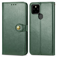 Funda de Cuero Cartera con Soporte Carcasa S05D para Google Pixel 5a 5G Verde