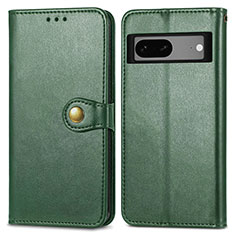 Funda de Cuero Cartera con Soporte Carcasa S05D para Google Pixel 7a 5G Verde