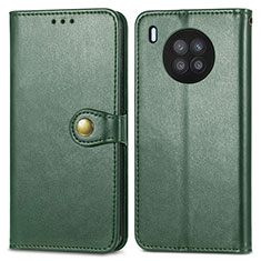 Funda de Cuero Cartera con Soporte Carcasa S05D para Huawei Honor 50 Lite Verde