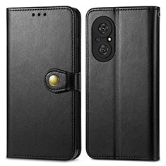 Funda de Cuero Cartera con Soporte Carcasa S05D para Huawei Honor 50 SE 5G Negro