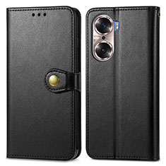 Funda de Cuero Cartera con Soporte Carcasa S05D para Huawei Honor 60 5G Negro