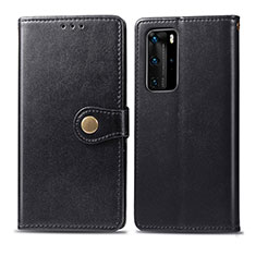 Funda de Cuero Cartera con Soporte Carcasa S05D para Huawei P40 Pro Negro