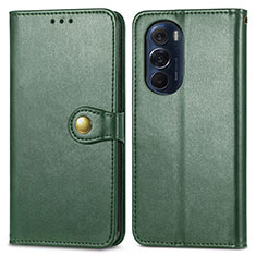 Funda de Cuero Cartera con Soporte Carcasa S05D para Motorola Moto Edge 30 Pro 5G Verde