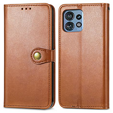 Funda de Cuero Cartera con Soporte Carcasa S05D para Motorola Moto Edge 40 Pro 5G Marron