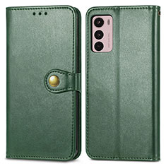 Funda de Cuero Cartera con Soporte Carcasa S05D para Motorola Moto G42 Verde