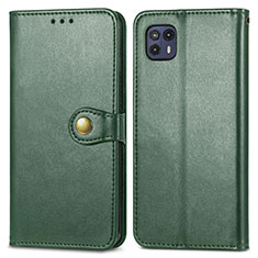 Funda de Cuero Cartera con Soporte Carcasa S05D para Motorola Moto G50 5G Verde