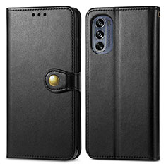 Funda de Cuero Cartera con Soporte Carcasa S05D para Motorola Moto G62 5G Negro