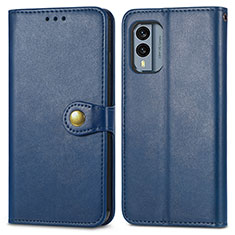 Funda de Cuero Cartera con Soporte Carcasa S05D para Nokia X30 5G Azul