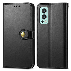 Funda de Cuero Cartera con Soporte Carcasa S05D para OnePlus Nord 2 5G Negro