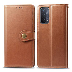 Funda de Cuero Cartera con Soporte Carcasa S05D para OnePlus Nord N200 5G Marron