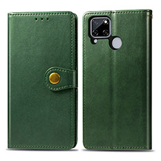 Funda de Cuero Cartera con Soporte Carcasa S05D para Realme 7i RMX2193 Verde