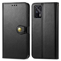 Funda de Cuero Cartera con Soporte Carcasa S05D para Realme GT 5G Negro