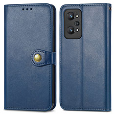 Funda de Cuero Cartera con Soporte Carcasa S05D para Realme GT Neo2 5G Azul