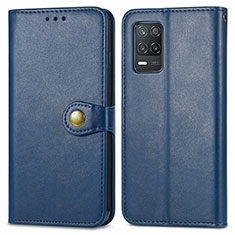 Funda de Cuero Cartera con Soporte Carcasa S05D para Realme Q3 5G Azul