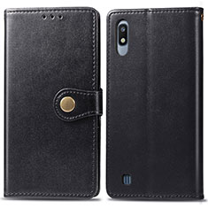 Funda de Cuero Cartera con Soporte Carcasa S05D para Samsung Galaxy A10 Negro