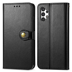 Funda de Cuero Cartera con Soporte Carcasa S05D para Samsung Galaxy A13 4G Negro