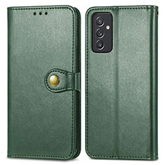 Funda de Cuero Cartera con Soporte Carcasa S05D para Samsung Galaxy A15 4G Verde