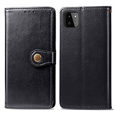 Funda de Cuero Cartera con Soporte Carcasa S05D para Samsung Galaxy A22s 5G Negro