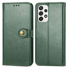 Funda de Cuero Cartera con Soporte Carcasa S05D para Samsung Galaxy A33 5G Verde