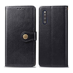 Funda de Cuero Cartera con Soporte Carcasa S05D para Samsung Galaxy A41 SC-41A Negro