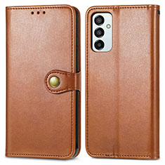 Funda de Cuero Cartera con Soporte Carcasa S05D para Samsung Galaxy F23 5G Marron