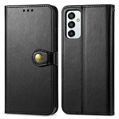 Funda de Cuero Cartera con Soporte Carcasa S05D para Samsung Galaxy F23 5G Negro