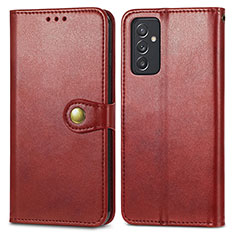 Funda de Cuero Cartera con Soporte Carcasa S05D para Samsung Galaxy F54 5G Rojo