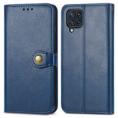 Funda de Cuero Cartera con Soporte Carcasa S05D para Samsung Galaxy M32 4G Azul