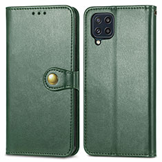 Funda de Cuero Cartera con Soporte Carcasa S05D para Samsung Galaxy M32 4G Verde