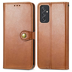 Funda de Cuero Cartera con Soporte Carcasa S05D para Samsung Galaxy M34 5G Marron