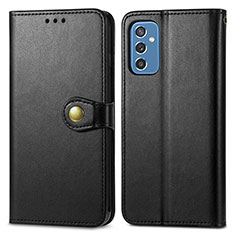 Funda de Cuero Cartera con Soporte Carcasa S05D para Samsung Galaxy M52 5G Negro